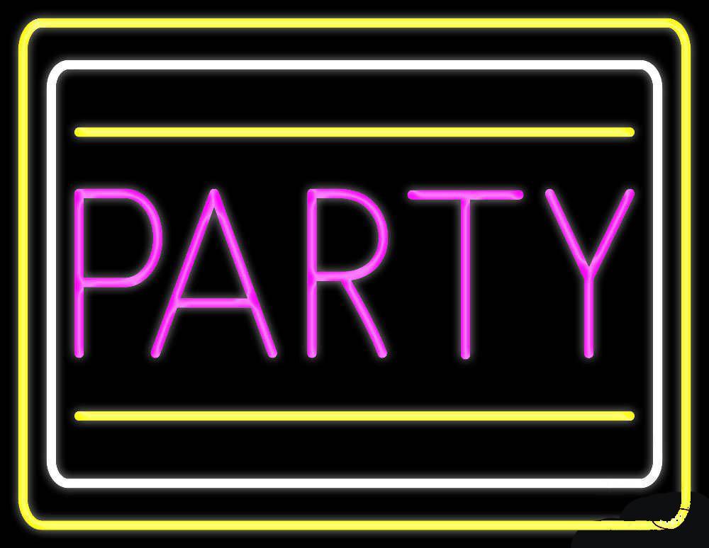 Party Purple Neon Sign
